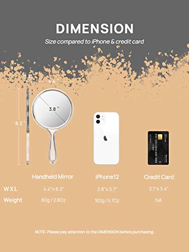 OMIRO Double-Sided Hand Magnifying Mirror Set - Clear 12 Pack