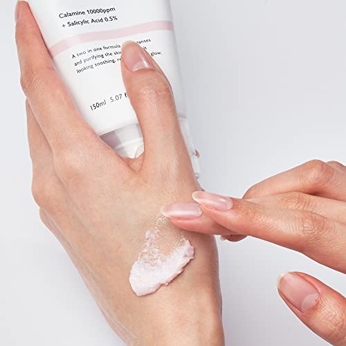 Gentle Hydrating Face Cleanser with Salicylic Acid & Calamine - Deep Cleansing Foam for Oily & Sensitive Skin - 5.07 fl oz