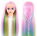 Kids Pink Doll Mannequin Head for Braiding and Styling Practice - 26 Inch