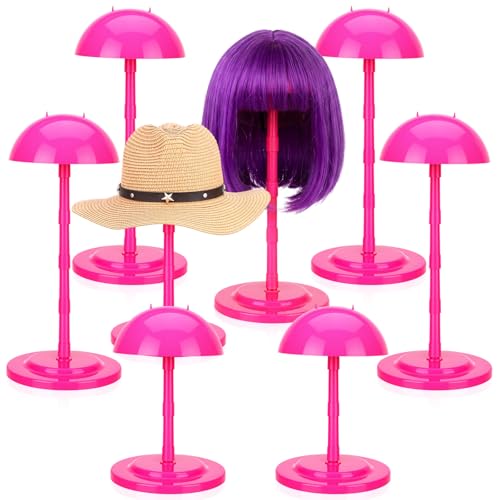 Shimeyao Rose Red Adjustable Wig & Hat Stand 8 Pack - Tidy Organizers