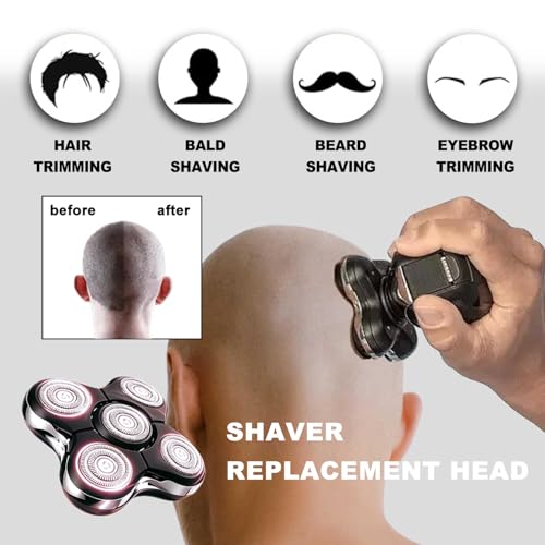 FUHKQE 3-Pack XR7000 Replacement Head for Remington Balder Pro Shaver