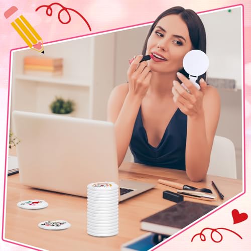 40 Pcs Teacher Appreciation Gift Mini Compact Mirrors for Women - Teachers' Day Bulk Set
