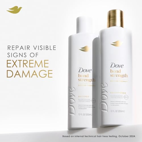 Dove Bond Strength Shampoo & Conditioner Set with 10-in-1 Serum Mask for Damaged Hair