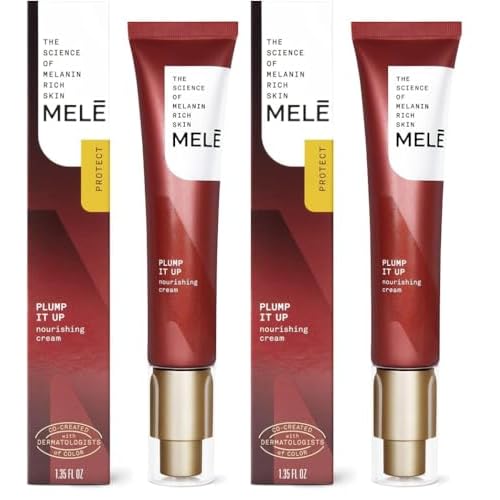 MELE Nourishing Cream For Dry Skin in Need of Extra Hydration Plump It Up With Niacinamide, Vitamin B, and Lightweight Skin Conditioning Agents 1.35 oz (Pack of 2)