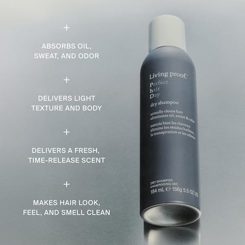 Living Proof Perfect Hair Day Dry Shampoo 5.5oz Pack of 2 - Absorbs Oil & Odor