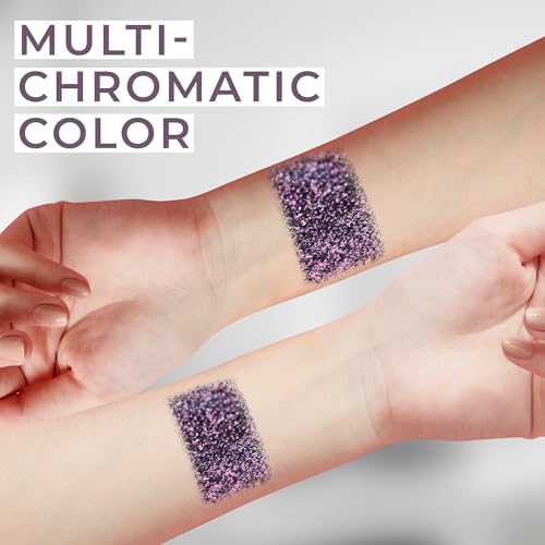 Profusion Cosmetics Sea Witch Duochrome Sacred Stone Eyeshadow - Smooth, Mesmerizing Blue-Purple Color-Shifting Pigment with a Rich Vibrant Texture, Long-Wearing Vegan & Cruelty-Free Makeup, Tragic