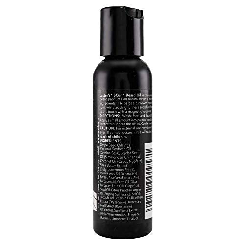 Luster's S Curl Beard Oil 2oz for Moisturizing & Promoting Growth