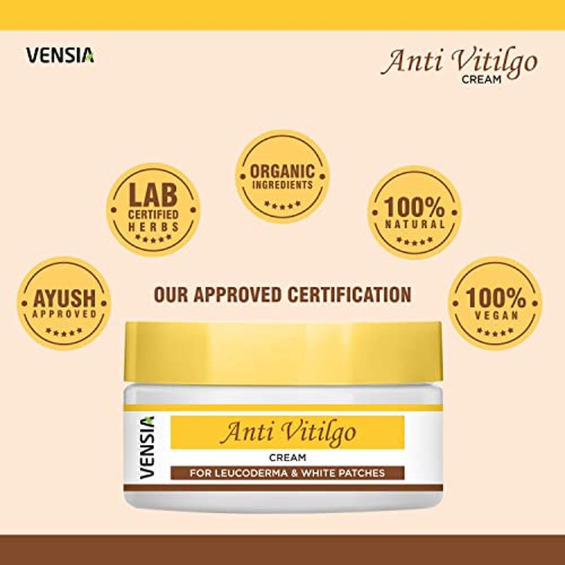 Anti Vitiligo Cream | Super Effective on Vitiligo, White Patches, Discoloration of Skin, Scar Removal, 50 Gram