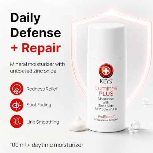 Keys Luminos PLUS Zinc Oxide Daily Face Moisturizer & Sun Lotion ProBiome 100ml