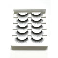 Volume False Eyelashes - 5 Pairs Multipack, Wispy Glam Style Fake Lashes, Lightweight & Reusable Strip Lashes (S8X Style)