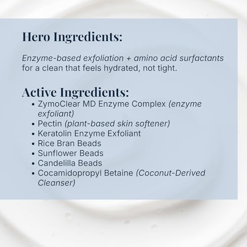 Gentle Enzyme Facial Cleanser for Sensitive Skin with Green Tea - Hydrating 240ml