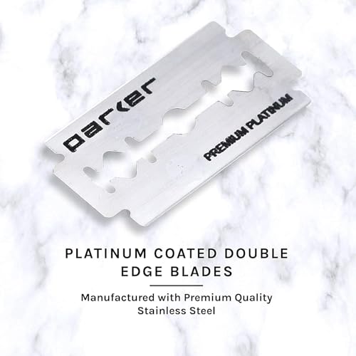 Parker 56R Double Edge Safety Razor - Graphite, Handmade Barber Quality