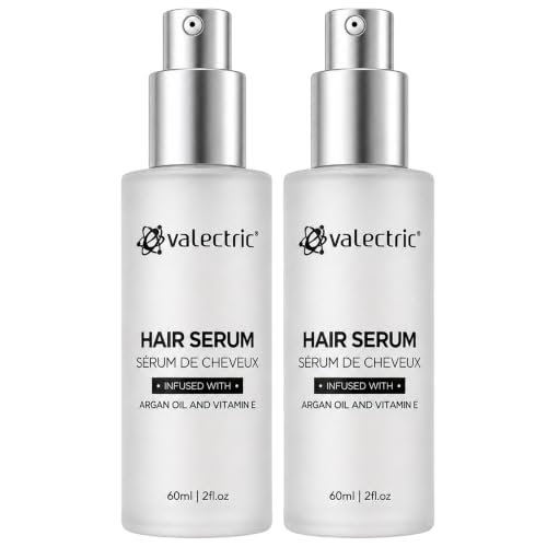 Evalectric Argan Oil Hair Serum 2oz Pack of 2 - Frizz Control & Shine