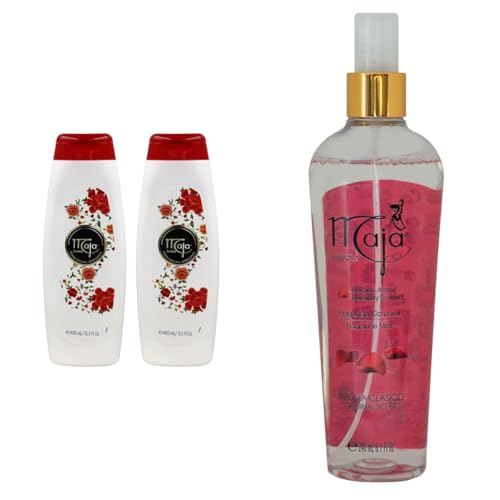 Maja Extreme Moisture Body Lotion and Classic Body Mist Bundle, 2-Pack of 13.5 FL Oz and 8.1 FL Oz