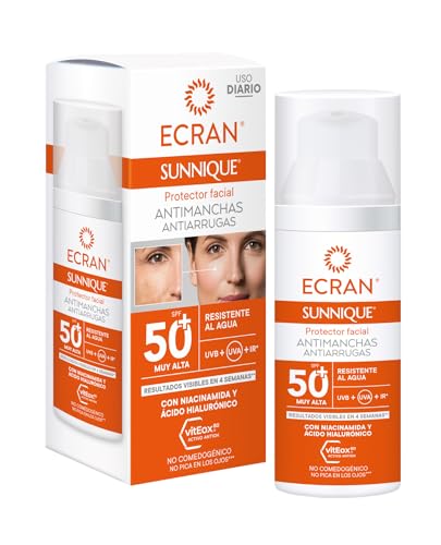 Sunnique Antimanchas SPF50+ Facial Sunscreen 50ml - Brightening & UV Protection