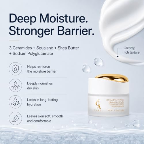 Collagen Peptides Firming Face Moisturizer for Anti-Aging & Hydration