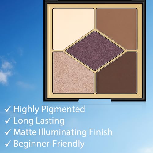 6 Pcs Shimmery Eyeshadow Highlights Pen Set with Brush and Blendable Cream Eye Shadow Stick for Women Eye Makeup Gift