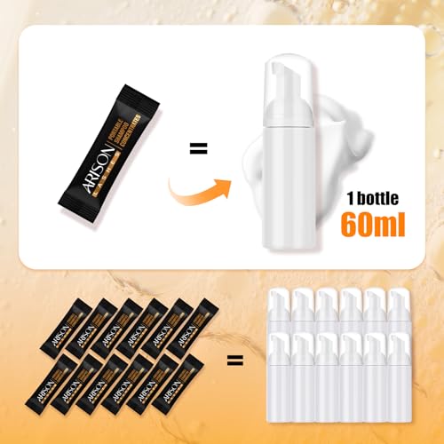 ARISON LASHES Shampoo Concentrate for Eyelash Extensions Lash Cleaning Hypoallergenic and Non-irritation Cleanser for Personal Travel or Home(Unscente)