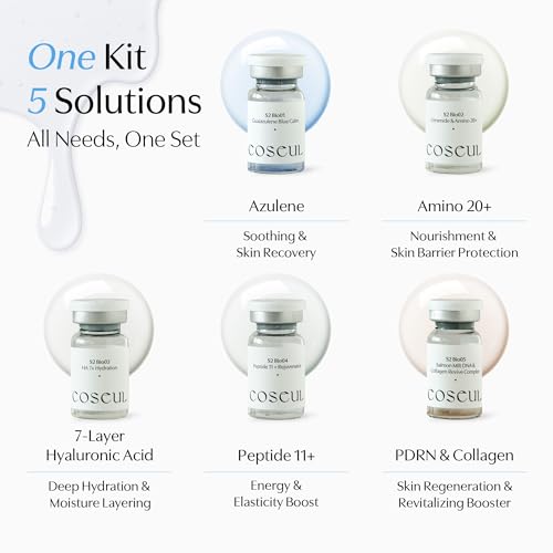 S2 Core Boost Ampoule Serum (5-Step Routine Set) ? Peptide 11+, Collagen & PDRN for Firming and Hydrating Skin (5 ¡¿ 6ml / 30ml Total)