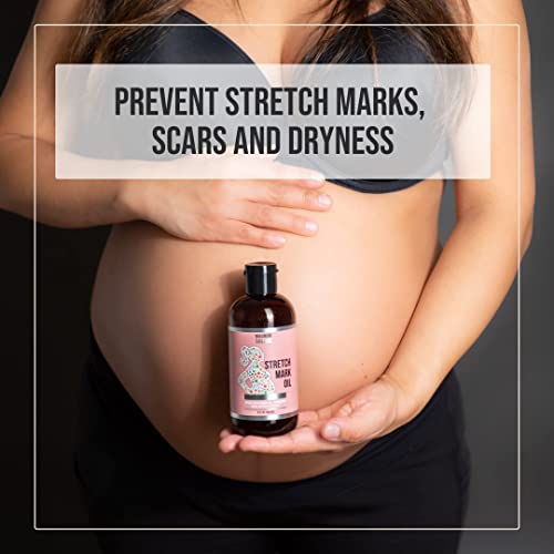 Nighttime Magnesium Cream (Clary Sage) and Stretch Mark Oil (Cocoa) - 2 Pack Bundle
