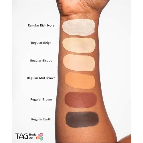 TAG Face and Body Paint - Skin Tone Mid Brown 32gm