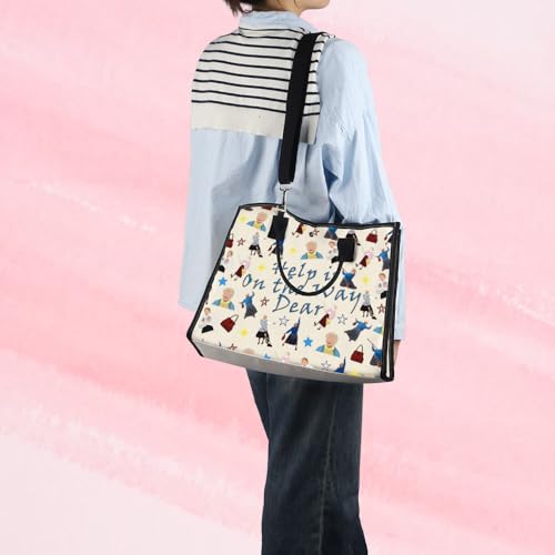 MNIGIU Mrs. Doubtfire Gift - Cosmetic Bag & Fans - Help Is On The Way