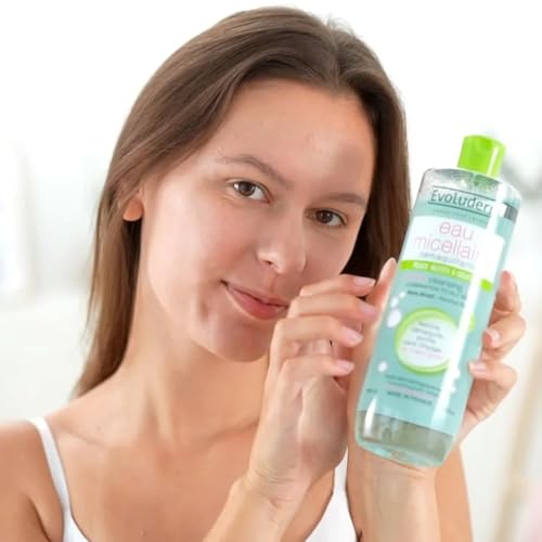 Micellar Water Facial Cleanser & Makeup Remover for Oily Skin - Alcohol Free, 16.9oz