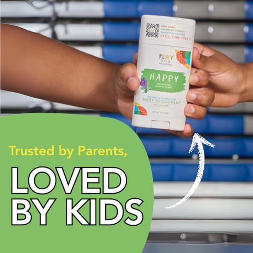 Natural Kids Deodorant 2 Pack - Gentle, All-Natural, Family-Friendly, 2.65oz