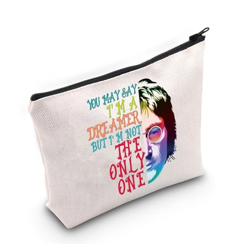 LEVLO Rock Band Lady Travel Zipper Pouch You May Say I'm A Dreamer Makeup Bag Graduation Music inspired Gift (I'm A Dreamer)