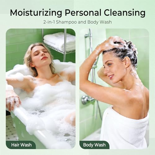 Travel Size 2-in-1 Shampoo and Body Wash Bulk Pack of 200 - Mini 1 Fl Oz Tubes