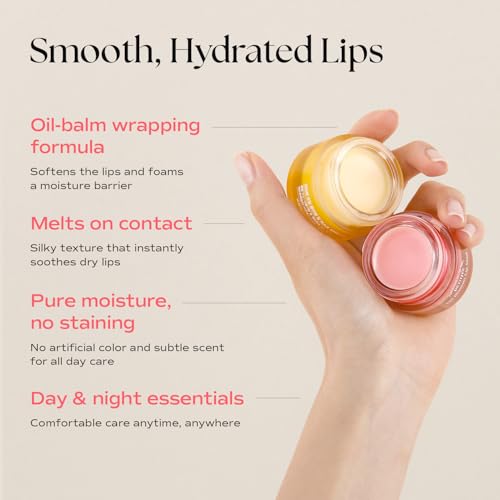 Sleeping Lip Mask Camelia Seed Oil 0.53 Oz. | Day & Night Repairing Balm, Overnight Lip Mask, Lip Treatment for Dull & Dry Lips, Deep Nourishing with Vitamin E, 5 Phyto Oil Complex