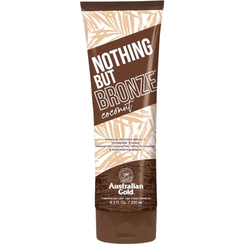 Australian Gold Nothing But Bronze Coconut Ultra Dark Bronzer 8.5oz - Natural Tanning Lotion