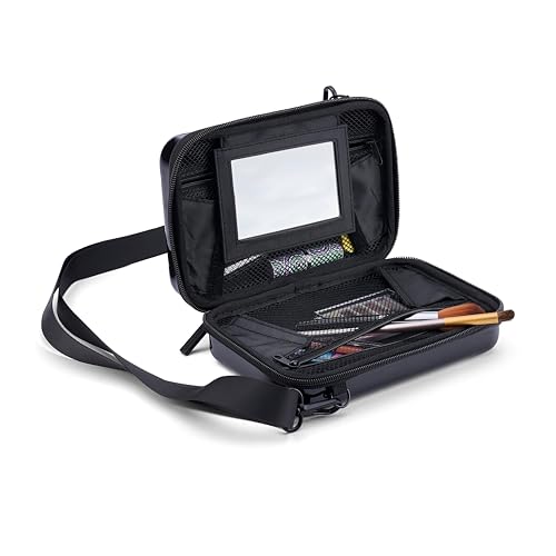 Caboodles Metro Moxie Small Cross-Body Makeup & Accessory Case Black