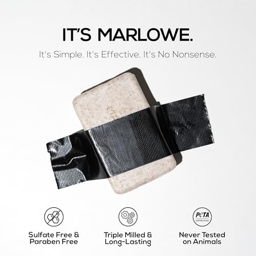 MARLOWE Body Scrub Soap Bar Sage + Fir 7 oz Pack of 3 - Exfoliating Vegan Natural