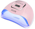 Pink UV LED Nail Lamp 150W for Gel Polish Fast Curing 4 Timers