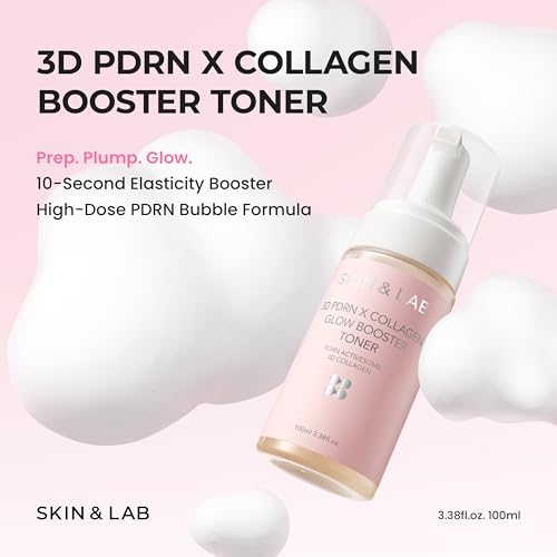 Glow Booster Toner with Collagen & PDRN - Firming & Radiance, Bubble Texture, 3.38 fl oz