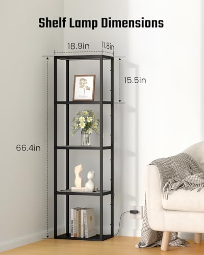 Superdanny RGB Light Display Cabinet with App & Remote Control, Dimmable LED