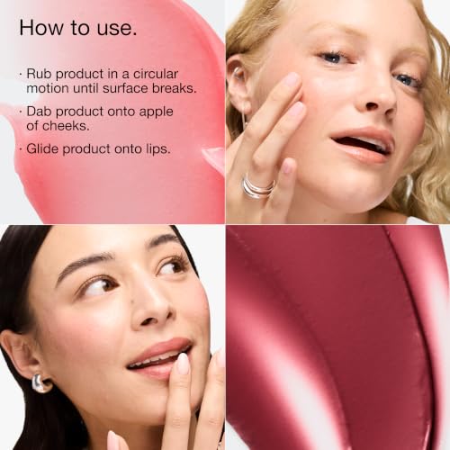 Clinique Daily Calm Lip and Cheek Color Balm - Sweet Nectar, Hydrating Sheer Tint for Sensitive Skin
