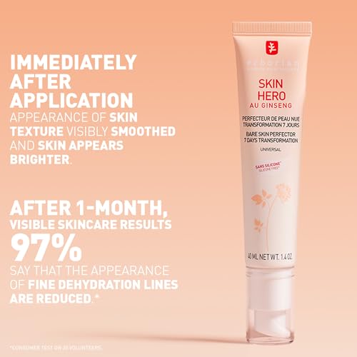 Erborian Skin Hero Perfector, Non-Tinted Concealer & Makeup Primer Hydrates, Smooths Texture, Blurs & Illuminates, Glass?Skin Base, Korean Skincare