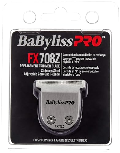 BaBylissPRO Barberology FX708Z Stainless Steel T-Blade Replacement Pack for FX788RG & FX788S