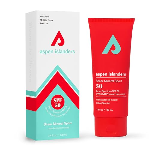 Mineral SPF 50 Sport Sunscreen Lotion - Reef Safe, Water-Resistant, Travel Size
