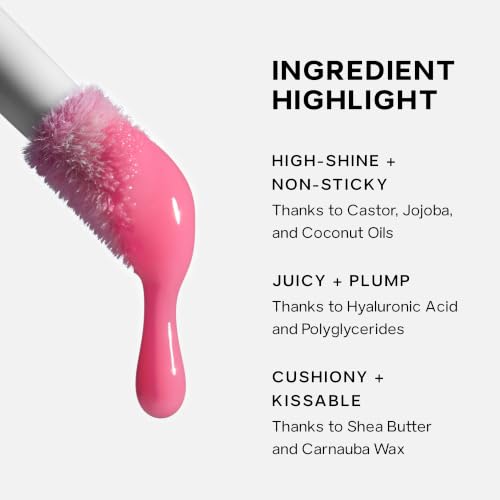 Hydrating Lip Gloss and Tinted Lip Oil Hybrid with Hyaluronic Acid - Burst Variation