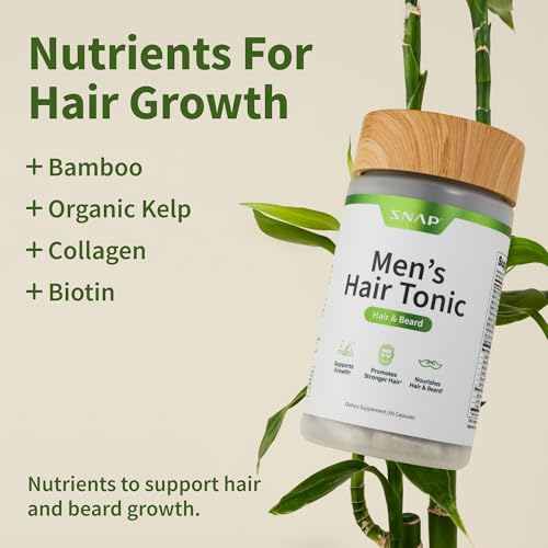 Men's Hair Growth Vitamins - Biotin, Collagen & Botanical Support | 60 Capsules