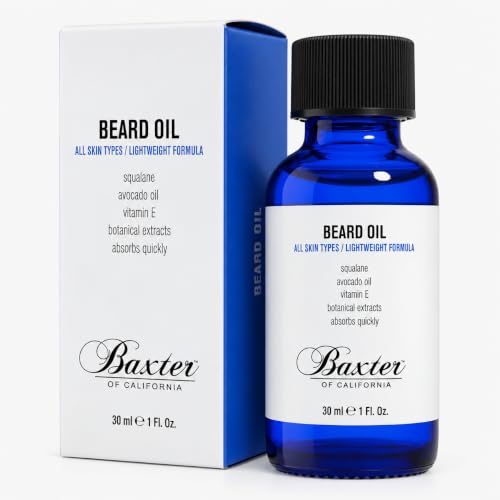 Beard Grooming Oil with Squalane & Avocado Oil - 1 Fl Oz, Nourishing & Anti-Itch
