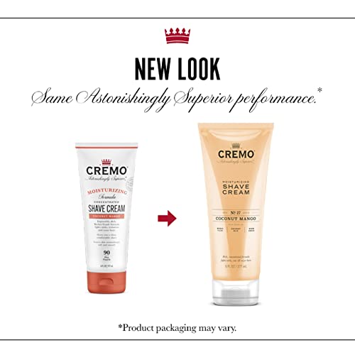 Cremo Coconut Mango Moisturizing Shave Cream, Astonishingly Superior Ultra-Slick Shaving Cream & Vanilla Orchid Moisturizing Shave Cream, Astonishingly Superior Ultra-Slick Shaving Cream