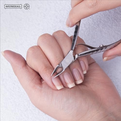 Stainless Steel Cuticle Pliers with Non-Slip Handle - Professional Nail Tool