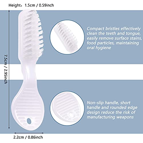 200 Pcs Mini Toothbrush Thumbprint Handle Individually Packaged - Bulk Travel Oral Care Set (Variation of THIS listing: 200)