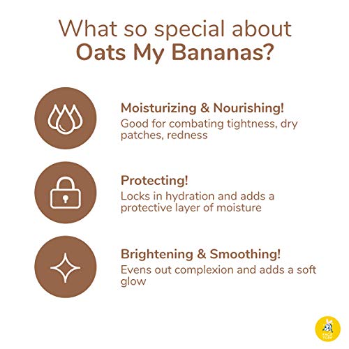 FACETORY K Beauty Face Mask Skin Care - OATS MY BANANAS CALMING Sheet Mask with Oat Extract | Milky Essence Soothes & Moisturizes (10 Pack)