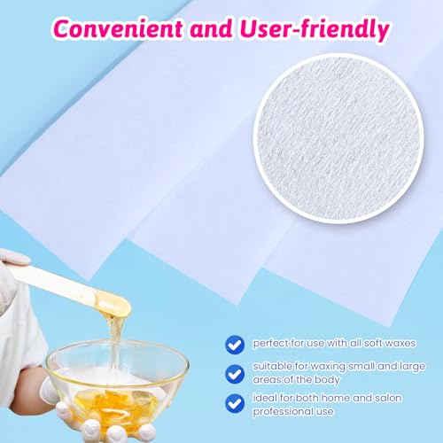 Salon Quality Non-woven Wax Strips for Body and Facial Hair Removal Multi Size Pack (300)