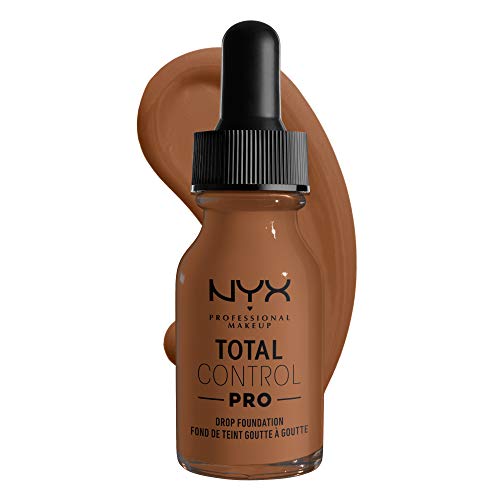 NYX PROFESSIONAL MAKEUP Total Control Pro Drop Foundation, Skin-True Buildable Coverage - Cappuccino